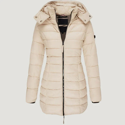 Maud™ | Doudoune longue à capuche pour femme