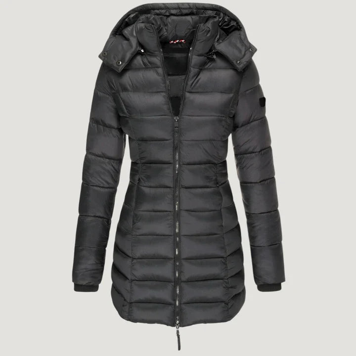 Maud™ | Doudoune longue à capuche pour femme