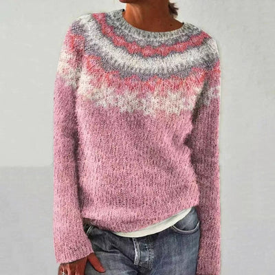 Mélina™ | Pull tricot à motif nordique