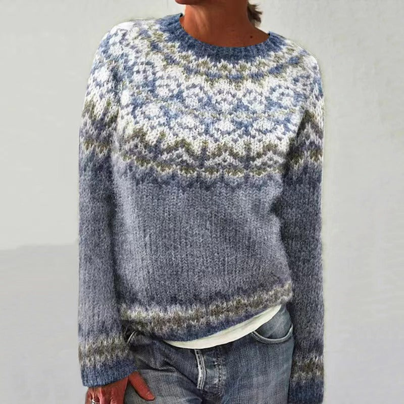 Mélina™ | Pull tricot à motif nordique