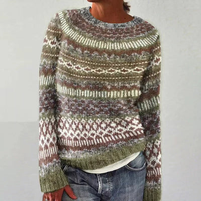 Mélina™ | Pull tricot à motif nordique