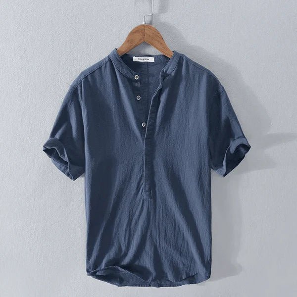 Elias™ | Polo d’Été Mélangé à Col Boutonné