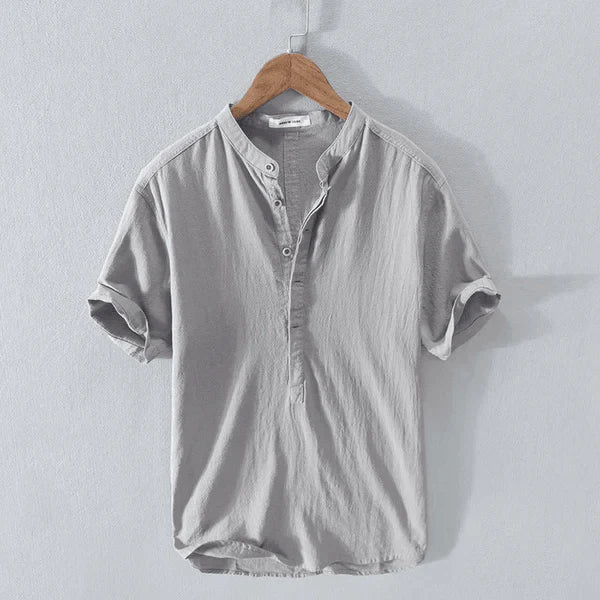 Elias™ | Polo d’Été Mélangé à Col Boutonné