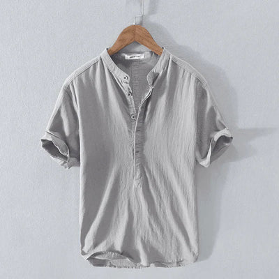 Elias™ | Polo d’Été Mélangé à Col Boutonné