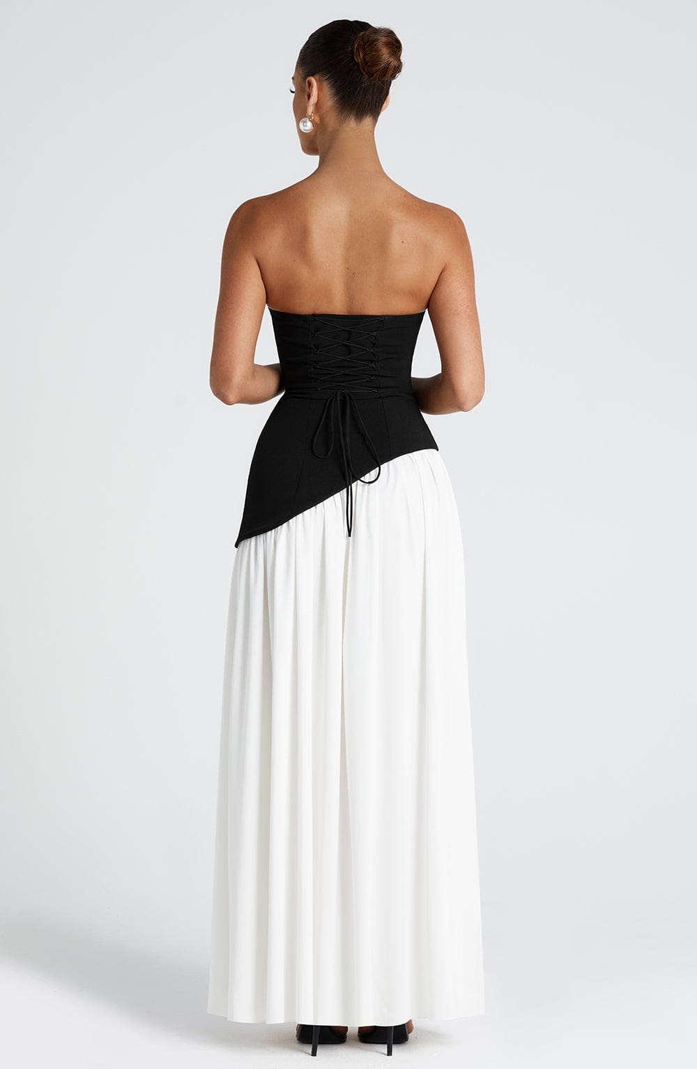 Brune™ | Robe de soirée fendue à bustier
