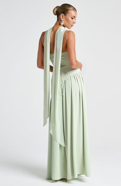 Brune™ | Robe de soirée fendue à bustier