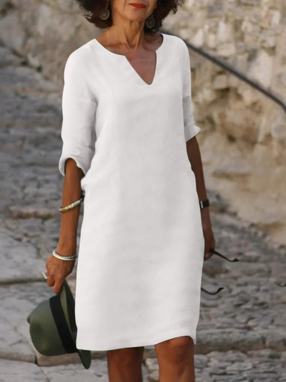 Beth | Robe décontractée à encolure en V