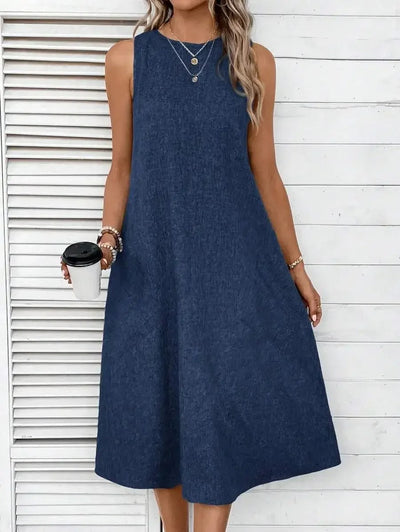 Luna | Robe décontractée en lin pour le printemps