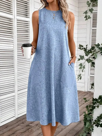 Luna | Robe décontractée en lin pour le printemps
