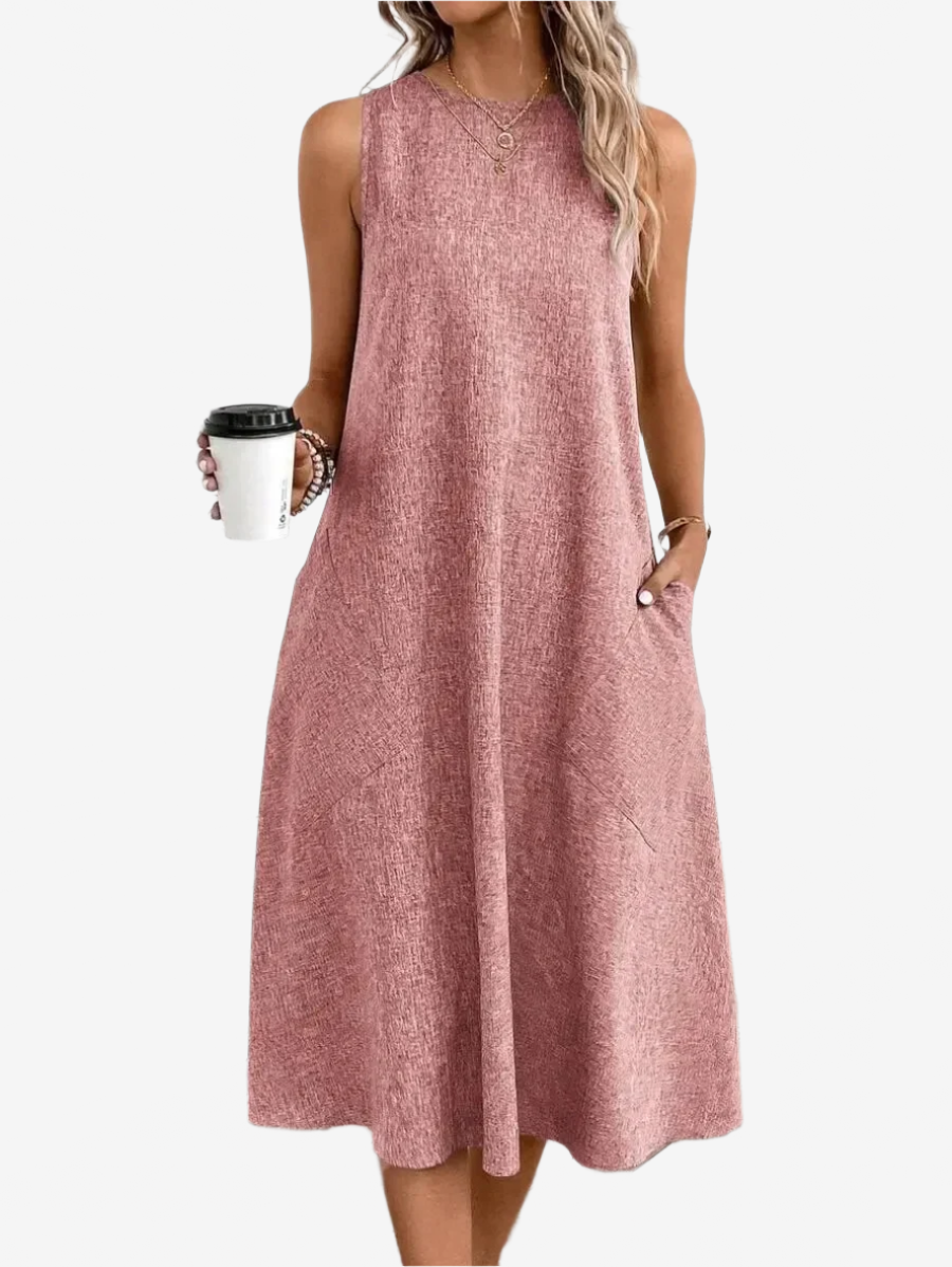 Luna | Robe décontractée en lin pour le printemps